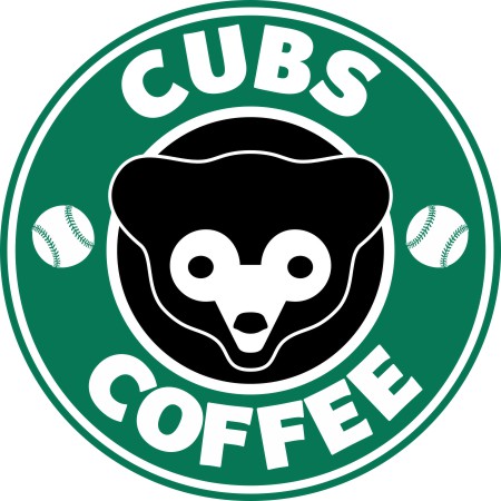 Chicago Cubs Starbucks Coffee Logo vinyl decal